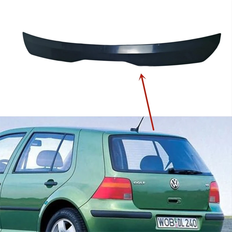 Per Volkswagen Golf 4 Spoiler Sul Tetto Kit Corpo Ala Posteriore Accessori Plastica Abs Suv Hatchback Universale Nero Lucido