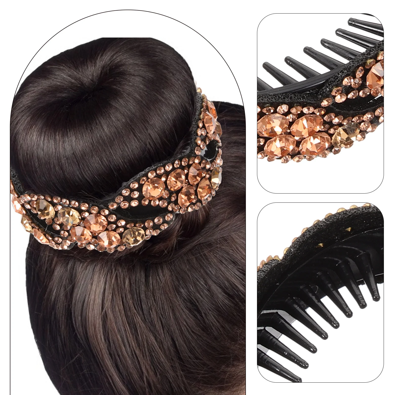 Ponytail Clip Holder for Lady Banana Hair Pins Fashionable Barrettes Thick Clips Fluffy 6