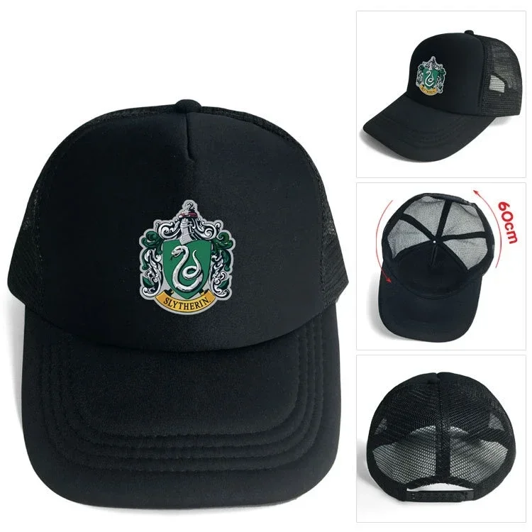 Gryffindor Slytherin Harri Adult Cartoon Anime Summer Sunshade Hat Sun Hat Baseball Cap Hogwarts Animation Outdoor Casual
