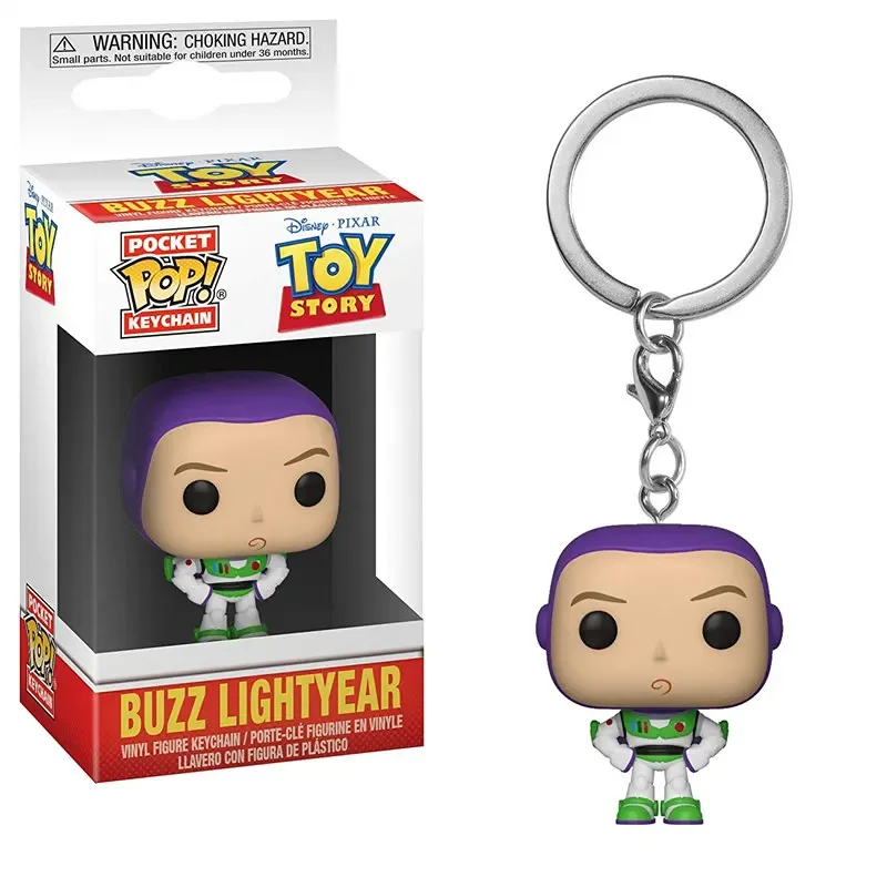 thumbnail image 1 of FUNKO POP con caja Llavero Toy Story Woody Alien Buzz Rose Bear Lightyear Figura de acción de PVC Modelo coleccionable juguetes para niños, 1 of 5