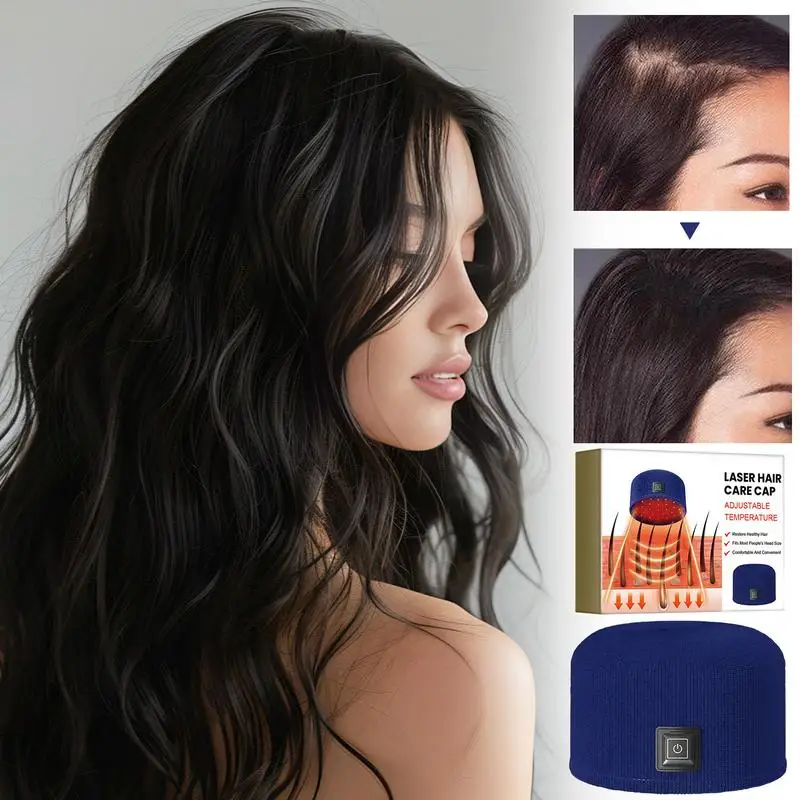 Hair Growth Cap Hair Fast Regrow Care Cap Led Red Light Hat For Growth Red & Infrared Light For Loss
