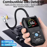 CGD02A Combustible Gas Detector Analyzer 50000 PPM 100% LEL Gas Leak Detector LCD Screen Sound and Light Alarm Gas Analyzer 2