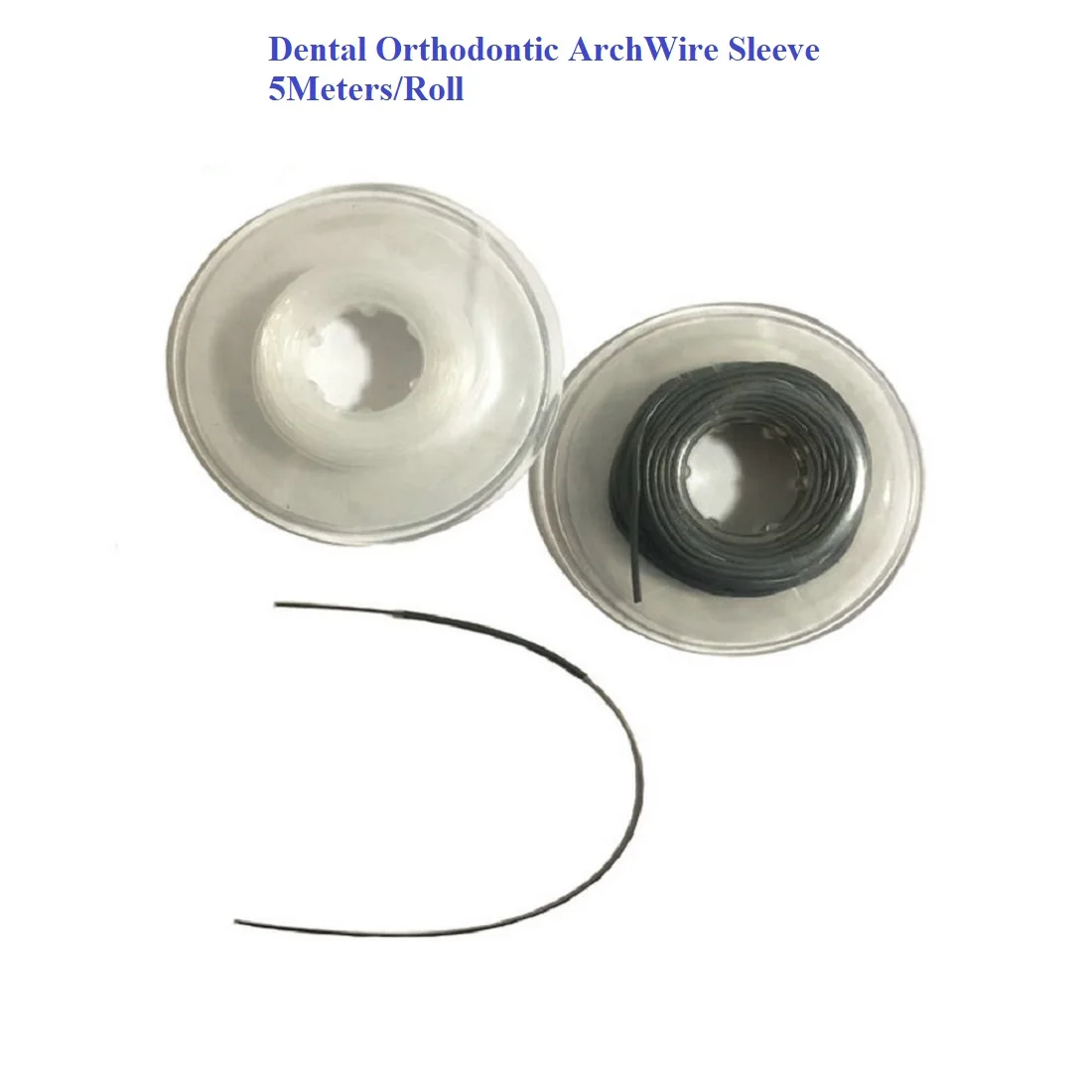 Dental ArchWire Sleeves Clear Gray Dental Orthodontic Arch Wire Protect Sleeve 5Meters/Roll