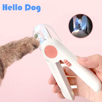 Professional Led Light Cat Nail Clipper Stainless Steel Scissors For Cat Claws Pet Toe Clippers Nail.jpg