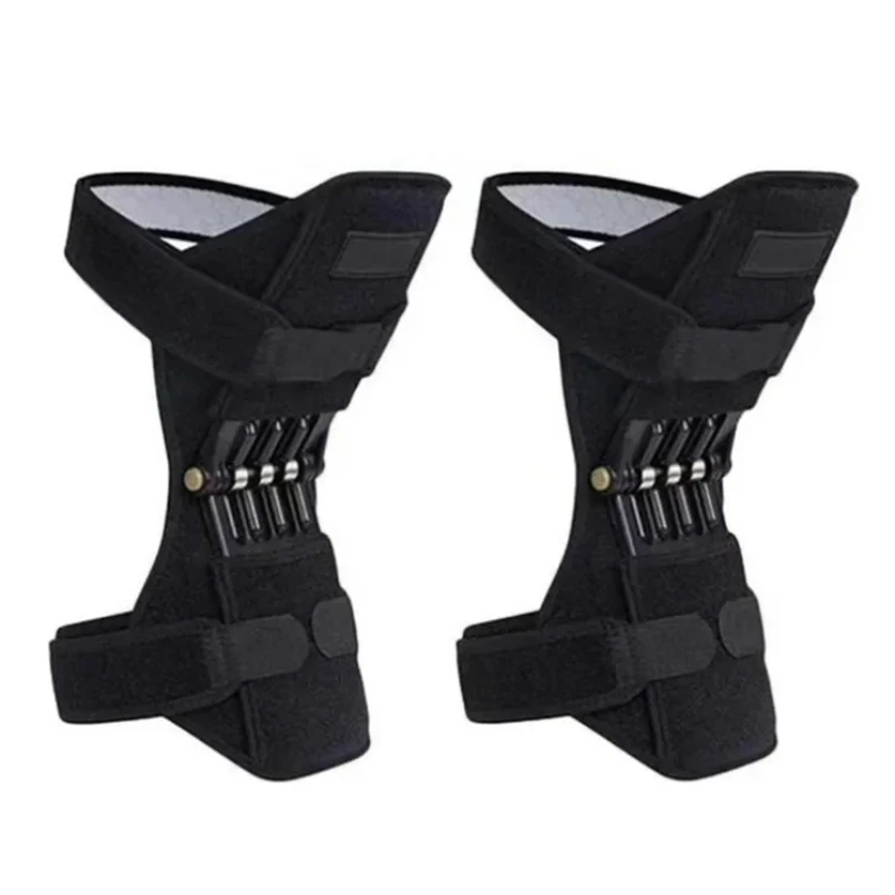 Sport joint patella power lift knee braces elderly walking support protect fixed booster breathable rebound spring knee