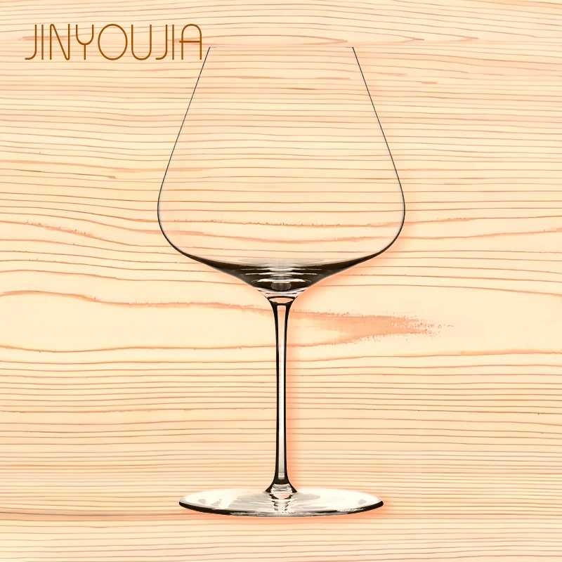 Handmade Crystal Burgundy Goblet 1