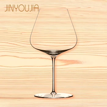 Handmade Crystal Burgundy Goblet 1