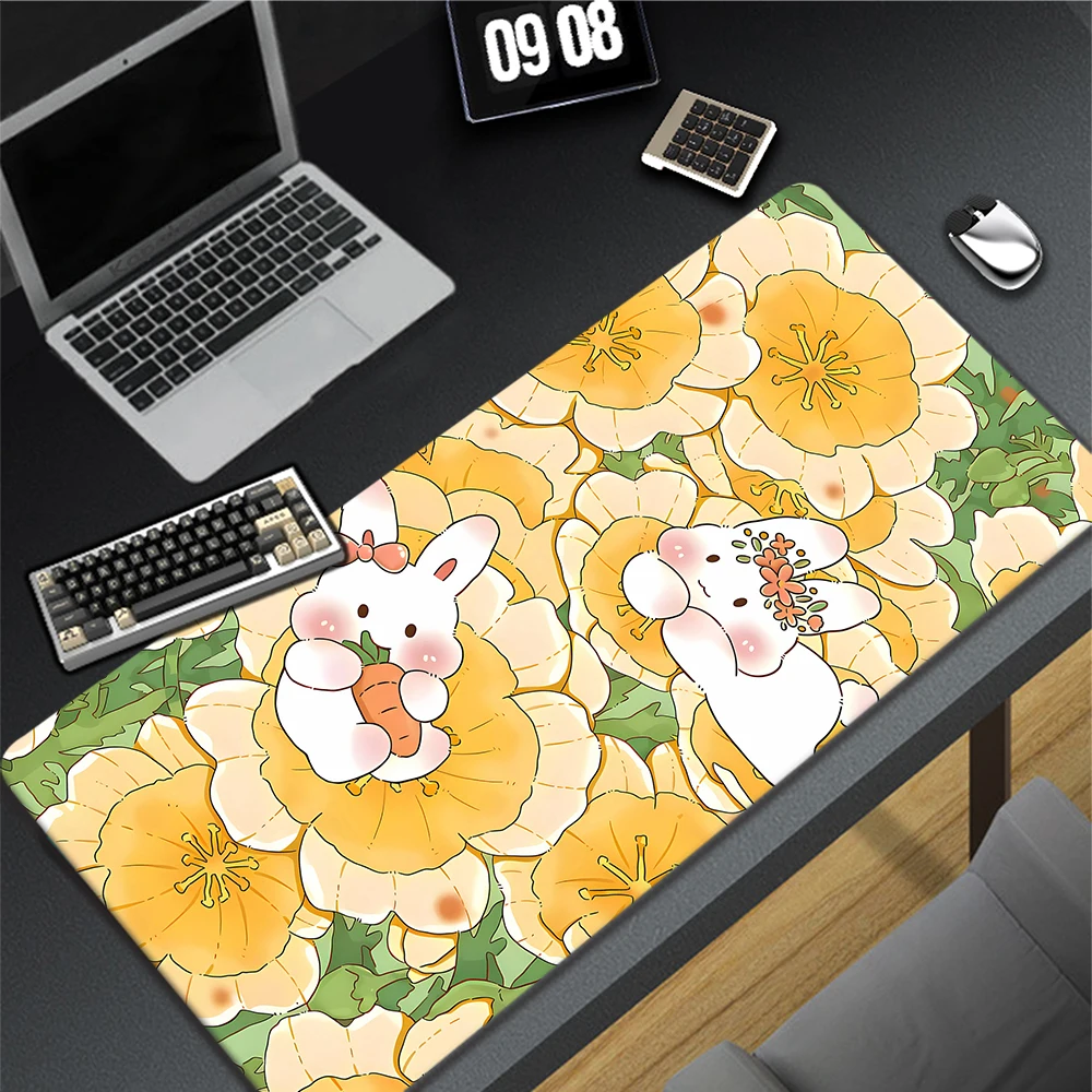 

Kawaii Cute Gaming Mousepad Gamer Mousemat Mouse Mat Desk Pad XXL Mouse Pad Keyboard Mat Pc Tapis de Souris Pink Carpet 90x40cm