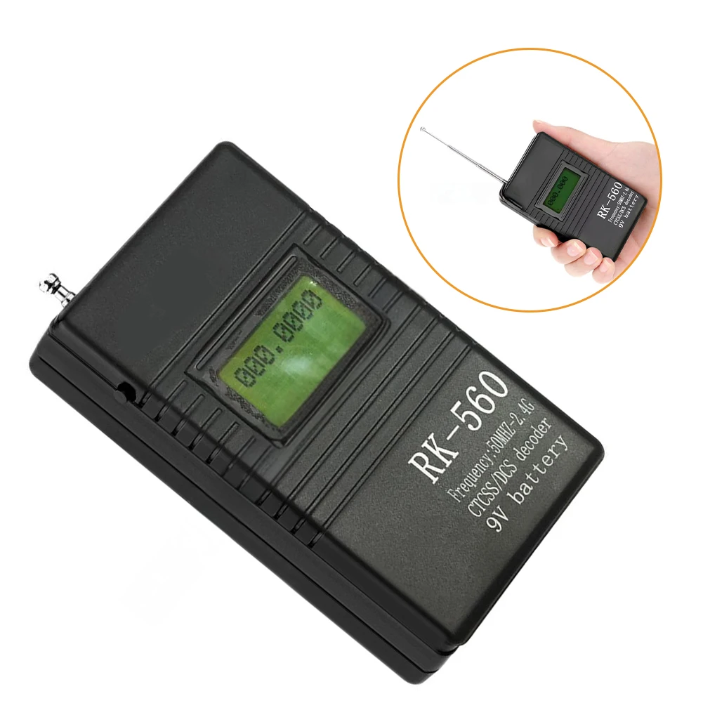 Description Picture 4 of item1pc RK560 Frequency Meter Counter Accurate Testing 50MHZ-2.4GHz Battery Powered Frequency Counter Instruments Replace Parts