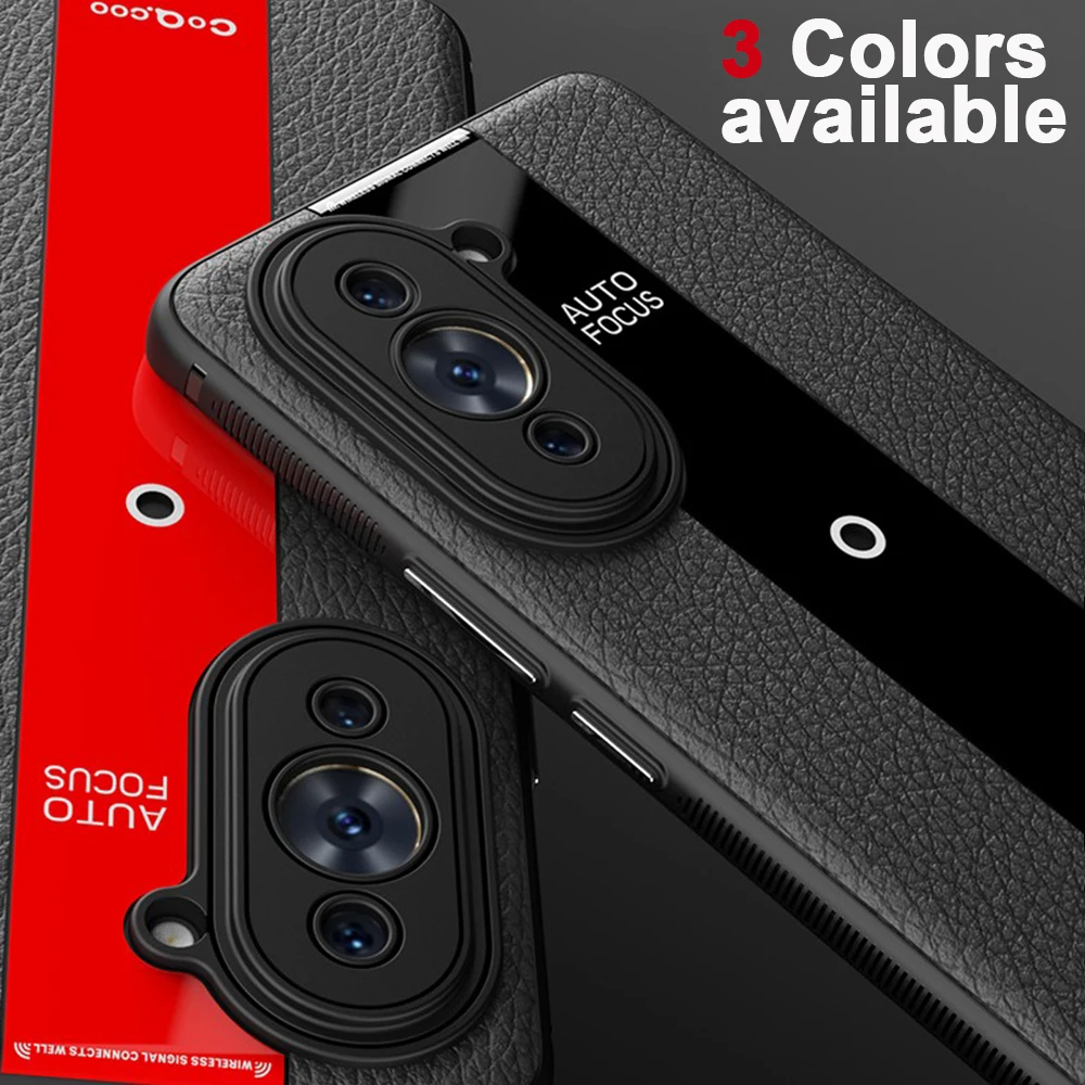 Nova 10 Luxury Litchi Veins Silicone Phone Case For Huawei Nova 10 Pro Ultra-thin Painting TPU Cover Coque For Nova 10Pro