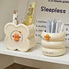 Makeup Brush Holder Cartoon Duck-Shaped Lipstick Eyebrow Pencil Holder Desktop Cosmetic Storage Box Plastic Make Up Organizer 4