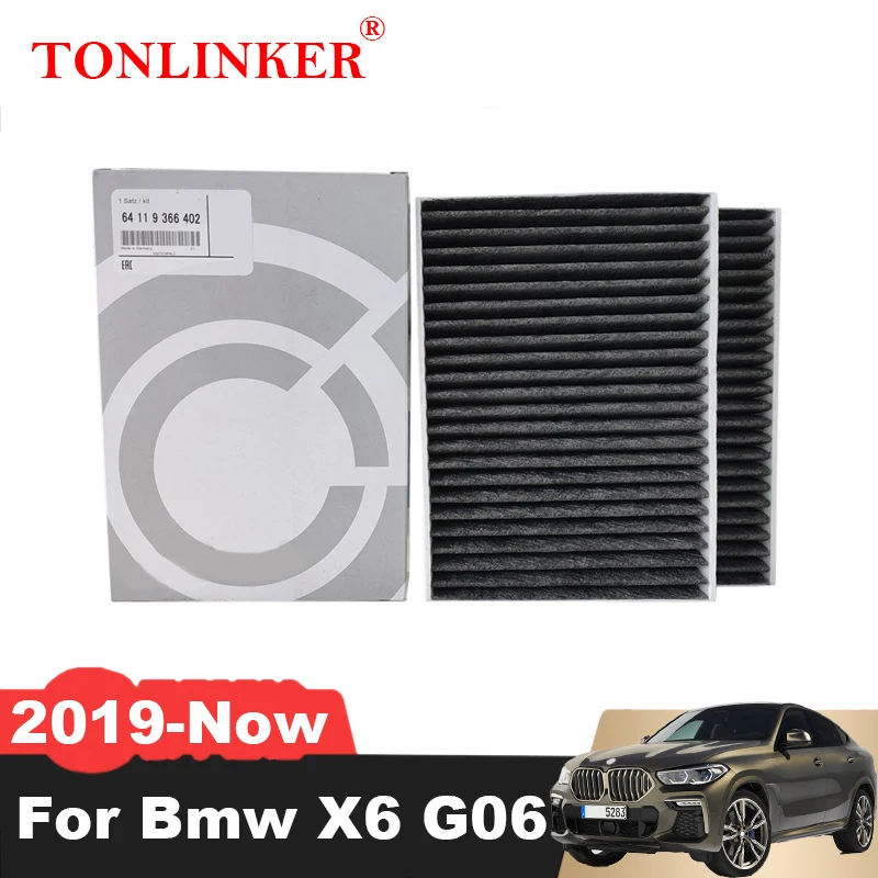 

TONLINKER Cabin Filter 64119366402 For Bmw X6 G06 xDrive30d xDrive40d xDriveM50d xDrive40i xDriveM50i X6M 2019 2020 2021-Now