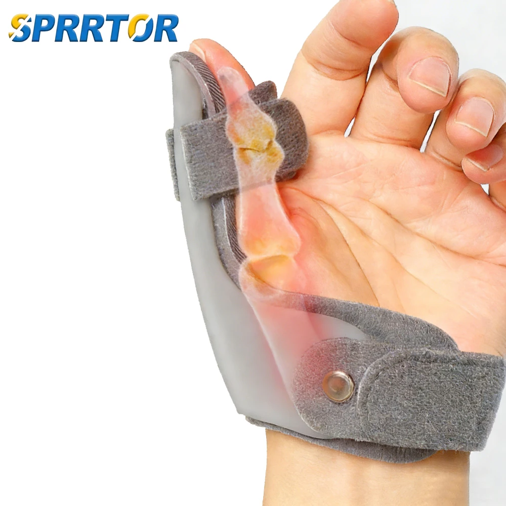 1Pcs 손목 지지대 얇은 경량 알루미늄 플레이트 고정 손목 보호대 이중 바인딩 스트랩 엄지 힘줄 보호대 유니섹스