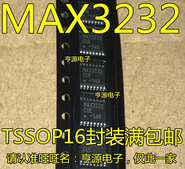 

50pcs/lot 100% new MAX3232 MAX3232EUE MAX3232CUE TSSOP16 RS-232