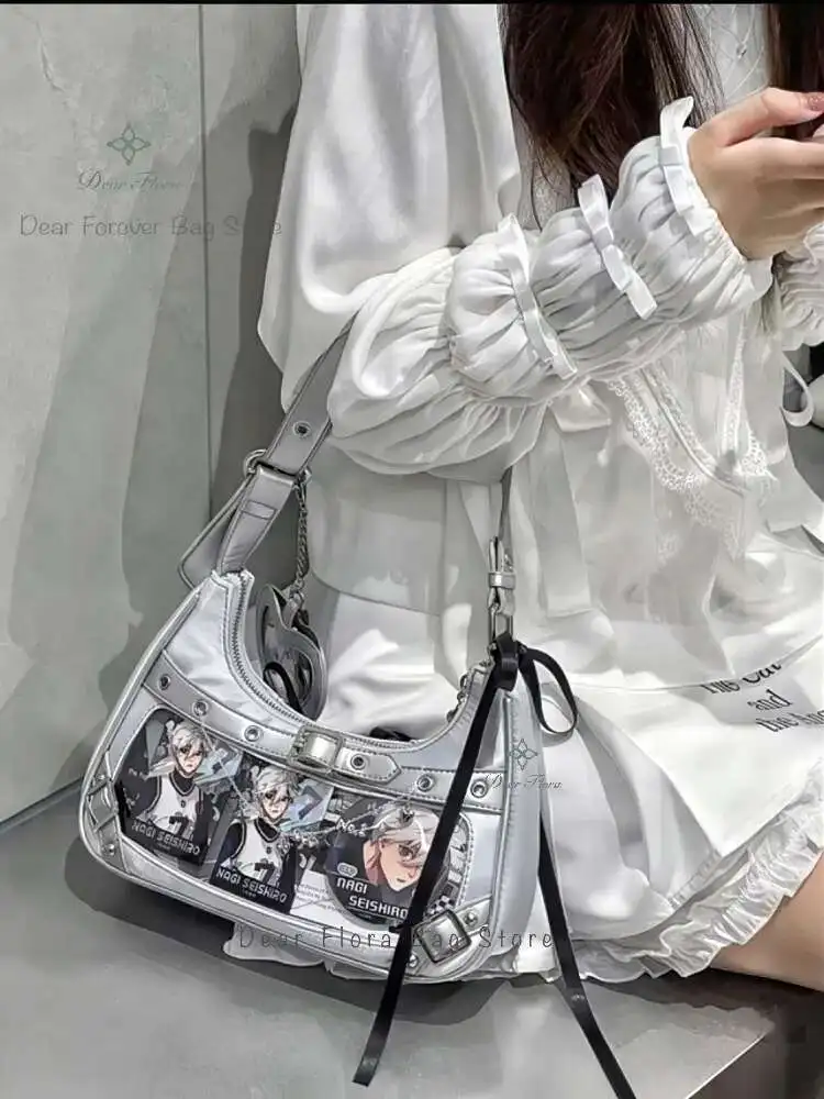 Y2k Nette Frauen Unterarm Tasche Mode Süße Ita Tasche Lolita Mädchen Transparent Pocke DIY Display Schulter Tasche Mode Handtasche Geldbörsen – Detail 7