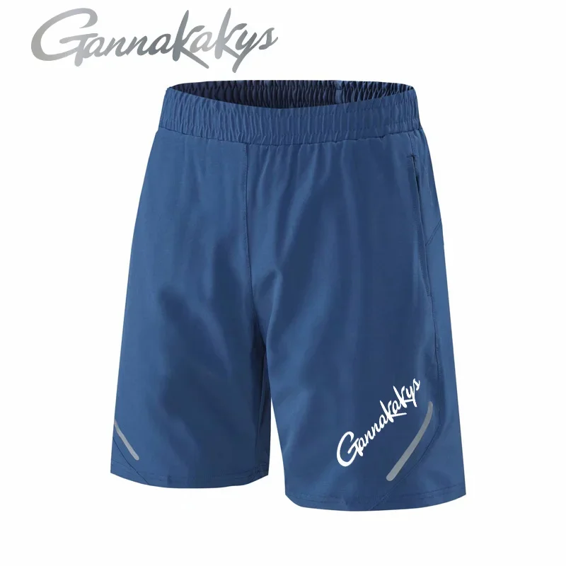 Summer Men's Fishing Shorts Hiking Training Sports Elastic Shorts Fitness Breathable Running Travel