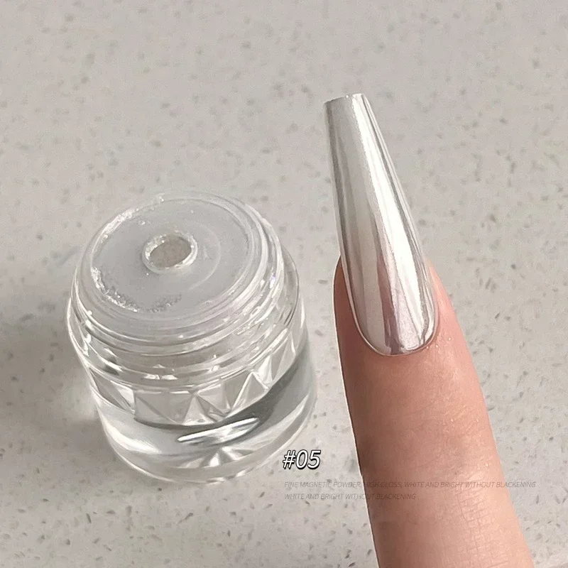 Mirror Nails Glitter Powder Dust Chrome Cat Eye Powder Metal Shining Nail Enhancement Aurora Manicure Nail Decoration
