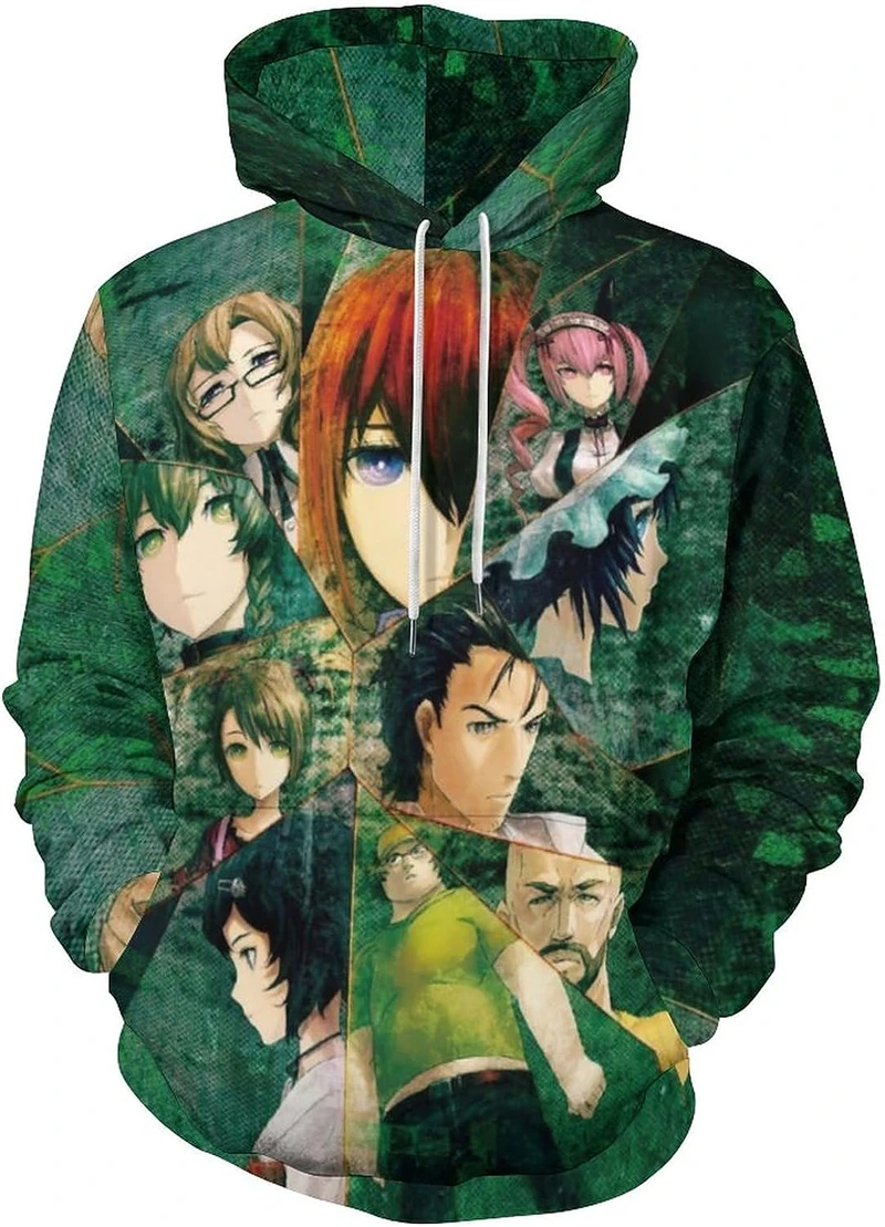 

Steins Gate Anime 3D Printed Hoodies Men Women Casual Clothing Long Sleeve Pullovers Hooded Streetwear Baggy High Quality Hoody