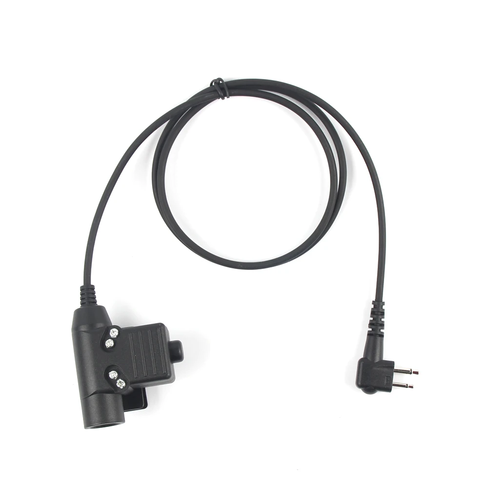 7.1mm NATO Speaker Mic Microphone with U94 PTT Adapter for Motorola GP-88 GP-2000 YEASU Walkie talkie two way radio