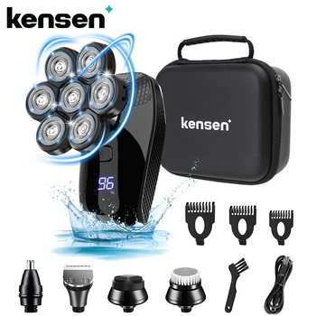 Kensen 5 In 1 Electric Shaver 7D Floating Cutter Head 1