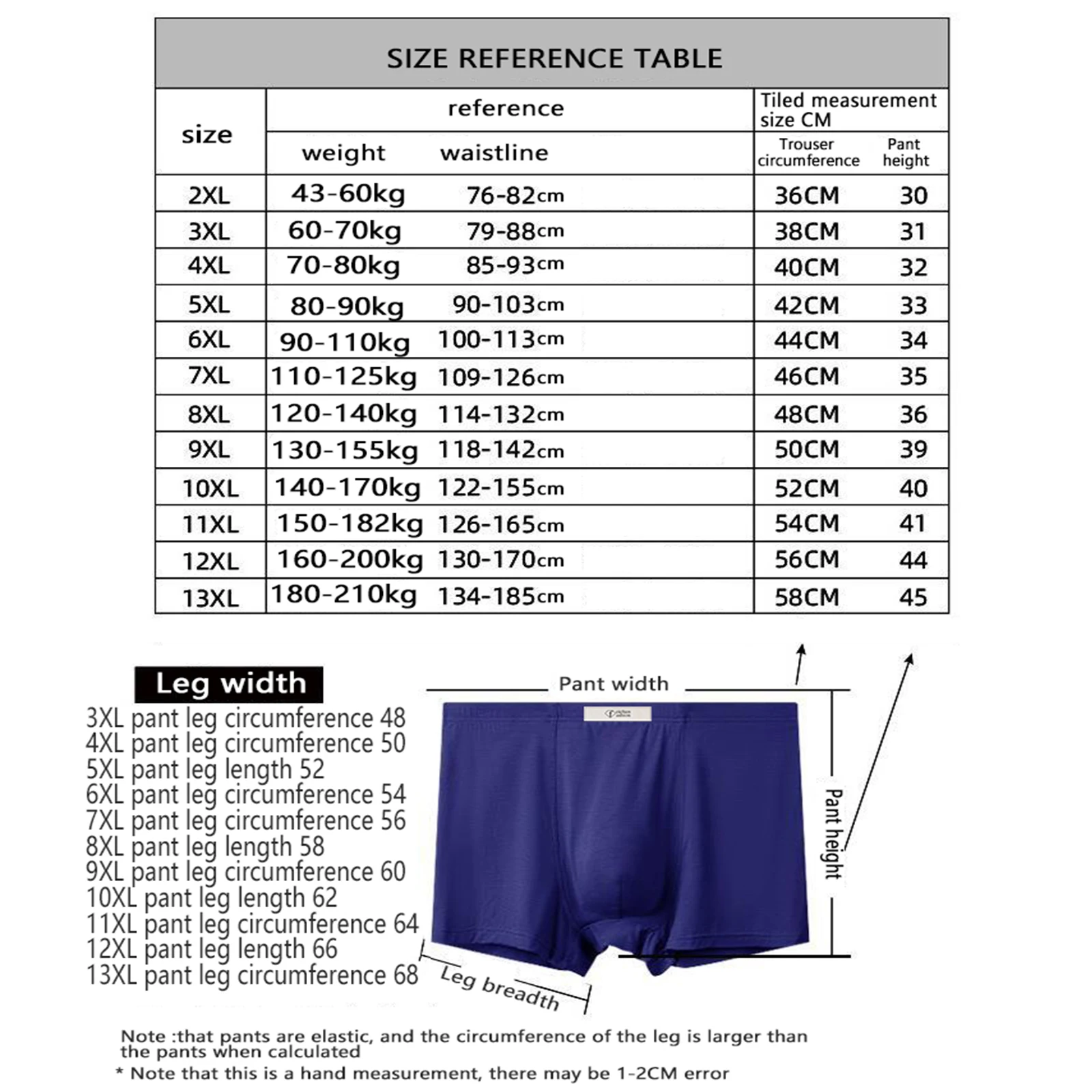 Plus size Men's underwear Cotton Modal high-waisted king-size boxer briefs comfortable breathable oversized underpants men gift