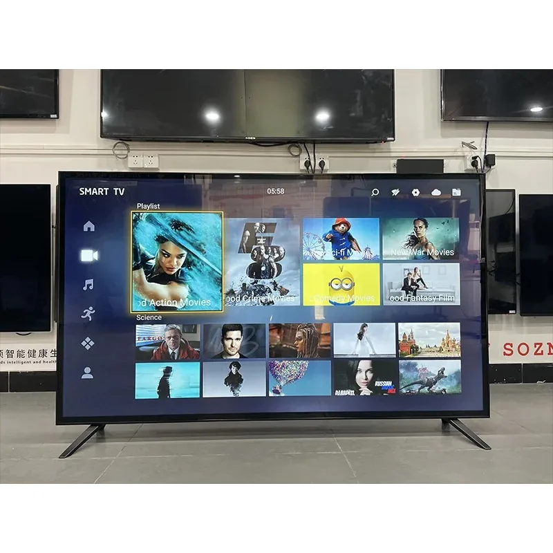 New product tv 65 inch 4k smart television Android 11.0 voice 80 inch 4k tv smart price