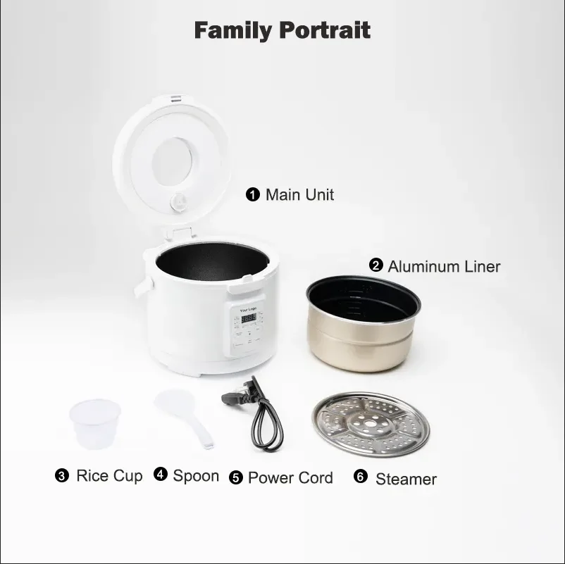 3L Smart Electric Rice Cooker Multi-function Household Non-stick Pan Mini Cooking Machine Kitchen dormitory electric Rice cooker 5