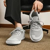Wide-Toe-Box Barefoot Shoes for Men Minimalist Breathable Comfortable Trail Walking Shoes Green Sneakers 8889 4