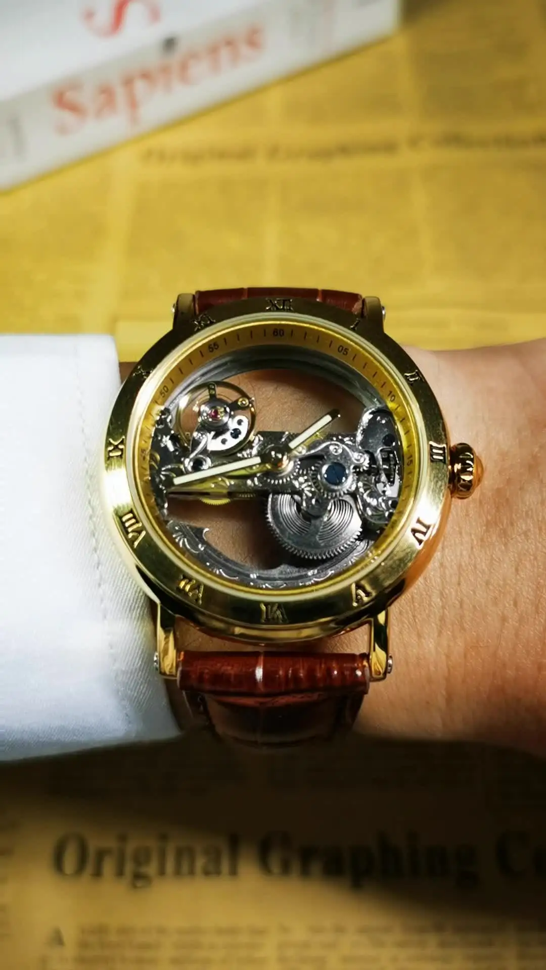 Cronografo Maschile Orologio Da Polso, Quadrante Scheletro In Ceramica, Zaffiro Cristallo, I Da 576,94 € | DHgate - Foto 6