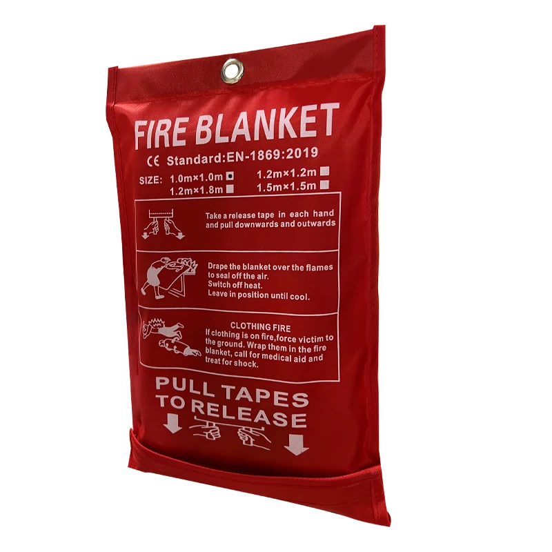New 1.0-meter fire-fighting blanket home fire-fighting home kitchen dedicated silica gel glass fiber fire blanket commercial