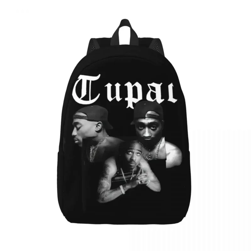 

Rapper Tupac Tops 2PAC Fashion Funny Backpack Outdoor High School Hiking Travel Daypack for Men Women Laptop Canvas Bags