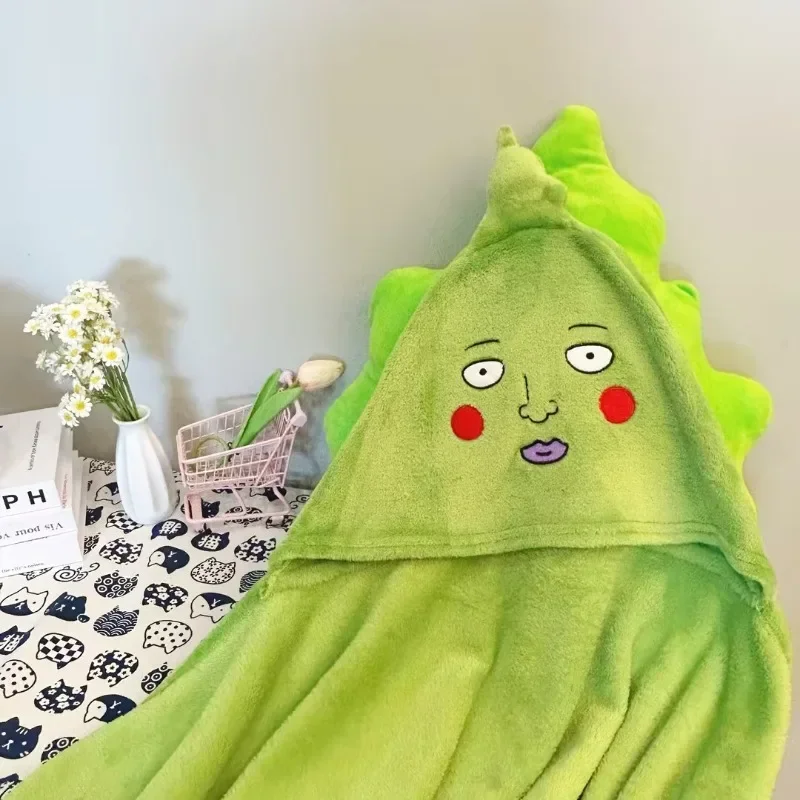 Dimple Blanket Plaid Mobu Saiko Hyaku Cute Women Pajamas Mob Psycho 100 Anime Cosplay Custom Adult Blanket Gown Comfy Homewear 6