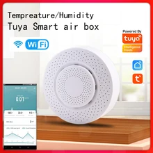 

Tuya WiFi Zigbee Smart CO2 Detector Air Quality Monitor Indoor Air Quality Meter Tester App Alarm Formaldehyde VOC Temperature