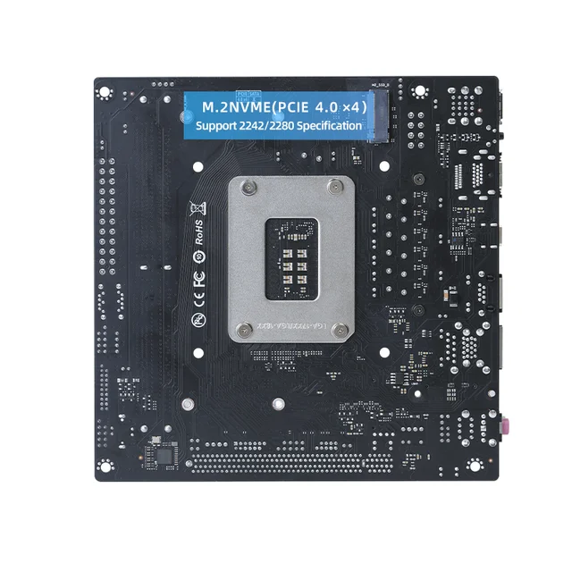 ERYING Mini ITX bricolage ordinateur de jeu carte mère CPU Combo Interposer Kit i7 12700H 14C20T CPU intégré DDR5 RAM NVME LGA1700 5
