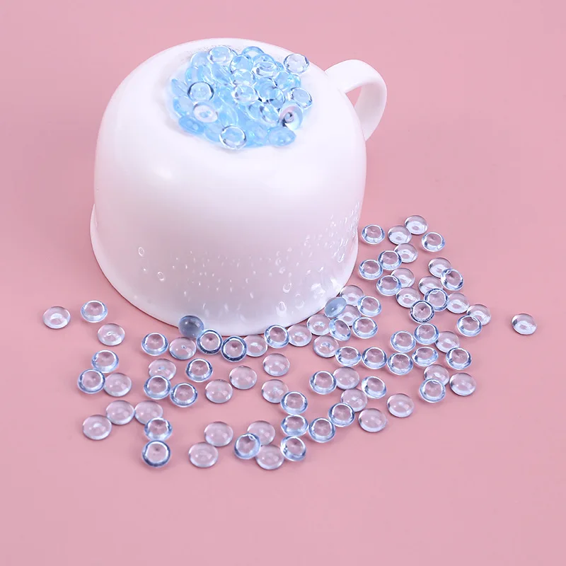 500 gr/beutel transparente Acryl runde Perlen DIY flauschigen Schleim füller Fishbowl Kristall perlen Handwerk – Detail 11