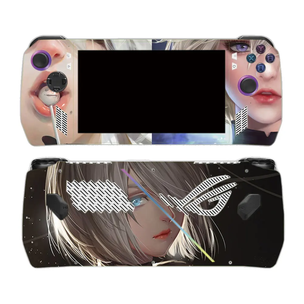Rog Ally를 위한 소녀 디자인 PVC 스킨 Rog Ally 비닐 스킨 스티커 ROG Ally를 위한 보호 스킨 스티커 rog ally 스킨