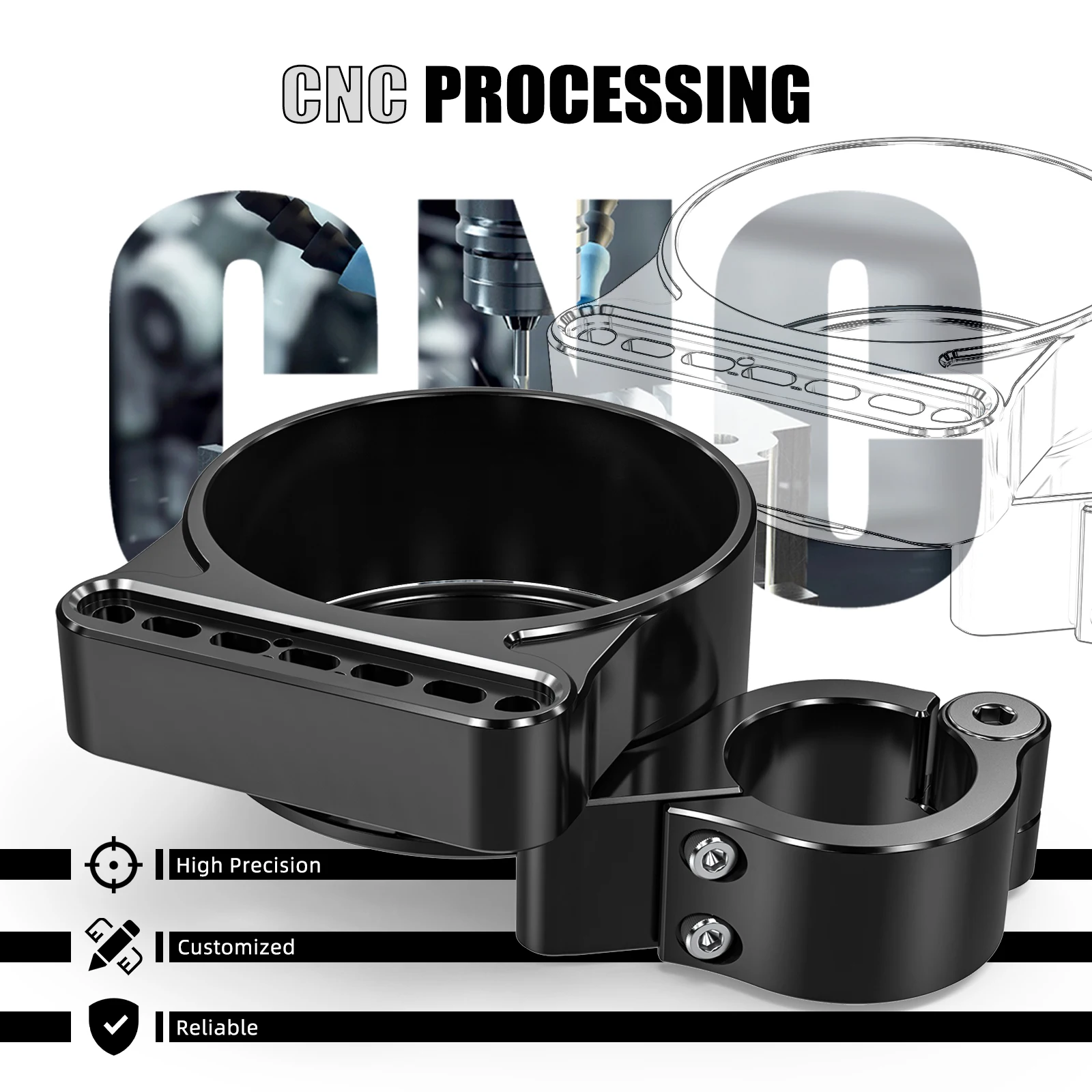 Für Harley Sportster 1200 Low XL1200L 2008–2011 Tacho-Verlegungsabdeckung Instrumentenhalterung Sportster 883 Custom XL883C XL883N – Detail 13