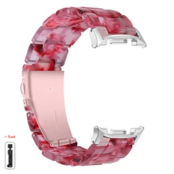 Colorful Transparent Resin Strap Bracelet for galaxy 7 ultra (PeachR)