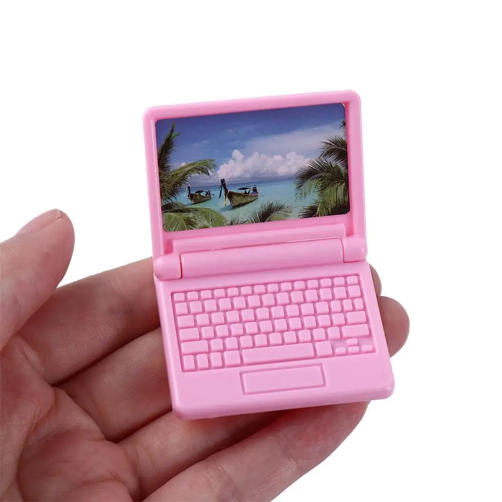 Dollhouse Decor Computer Miniature DIY Accessories Dollhouse Furniture Dollhouse Computer Dollhouse Miniature Simulation Laptop