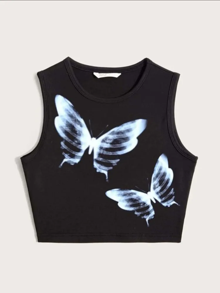 

Женский корсет, укороченные топы, майки, летняя пикантная детская футболка, винтажная блузка, рубашка с графическим принтом в стиле Интернет-бизнеса, уличная одежда Y2k в готическом стиле