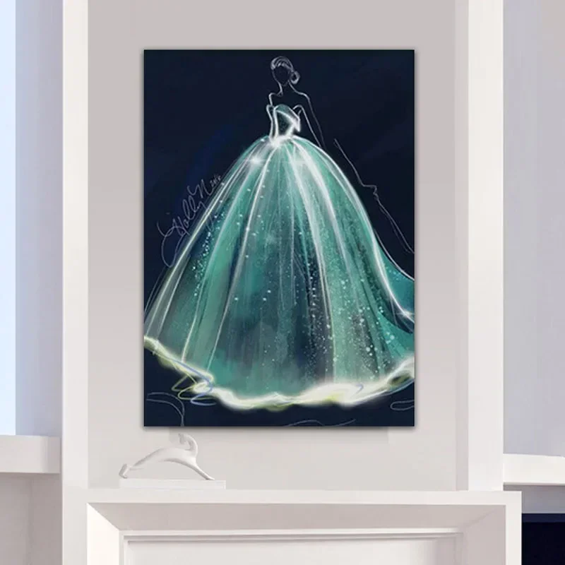 QIANZEHUI Needlework,DIY Printed princess wedding dress Cross stitch,Sets For Embroidery kit Full embroidery Cross-Stitching