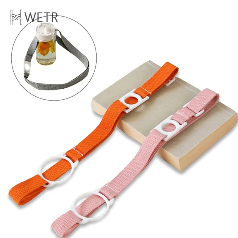 2-in-1 verstellbarer Wasserflaschengurt, universeller tragbarer Schultergurt für Wasserflaschen, Becherhalter, Reisegurt