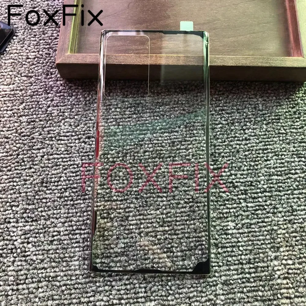 삼성 Galaxy Note 20 Ultra Note20 Ultra 5G 교체 + 스티커 용 투명 투명 후면 유리 도어 배터리 커버로 수정됨