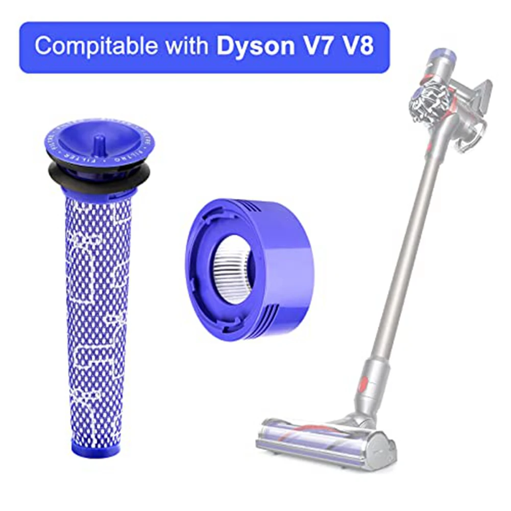 Substituição do filtro para Dyson V7, V8 Animal, Absoluto, Aspirador sem fio, Substituições de filtro HEPA, Pacote 4