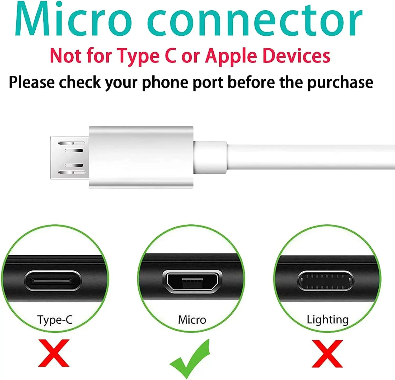 Фото NNBILI Micro V8 5-10 шт. USB-кабель для Samsung Galaxy S6 S7 Edge Note 2 4 HTC LG Xiaomi Redmi 8A 9A Huawei 1 м 3 фута шнур д... №4