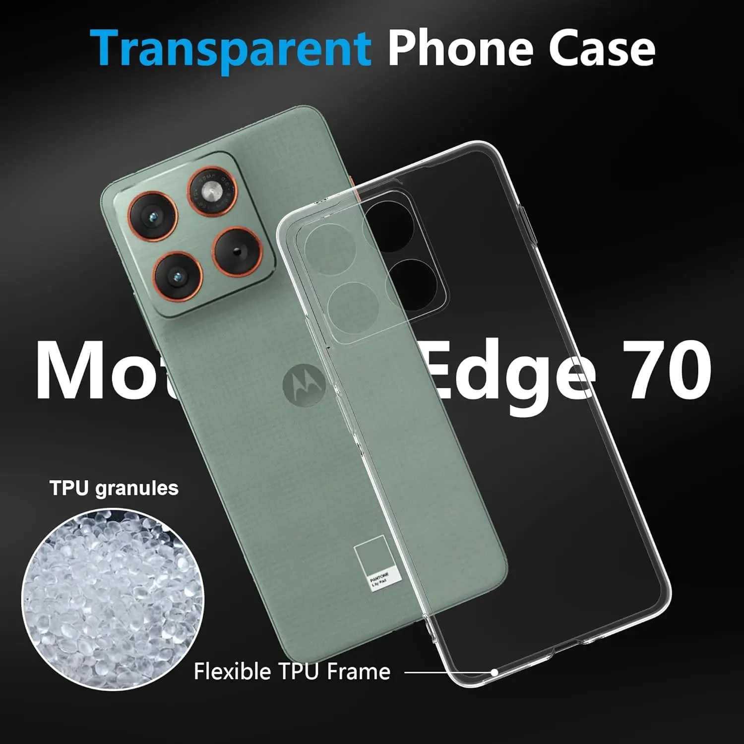 Ultra Thin Clear Soft TPU Camera Protection Phone Case Cover