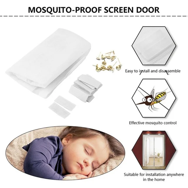 Anti-Mosquito Net Summer Automatic Closing Magnetic Mosquito Net Invisible Door Mesh Anti Bug Fly Partition Curtain 10 Sizes 5