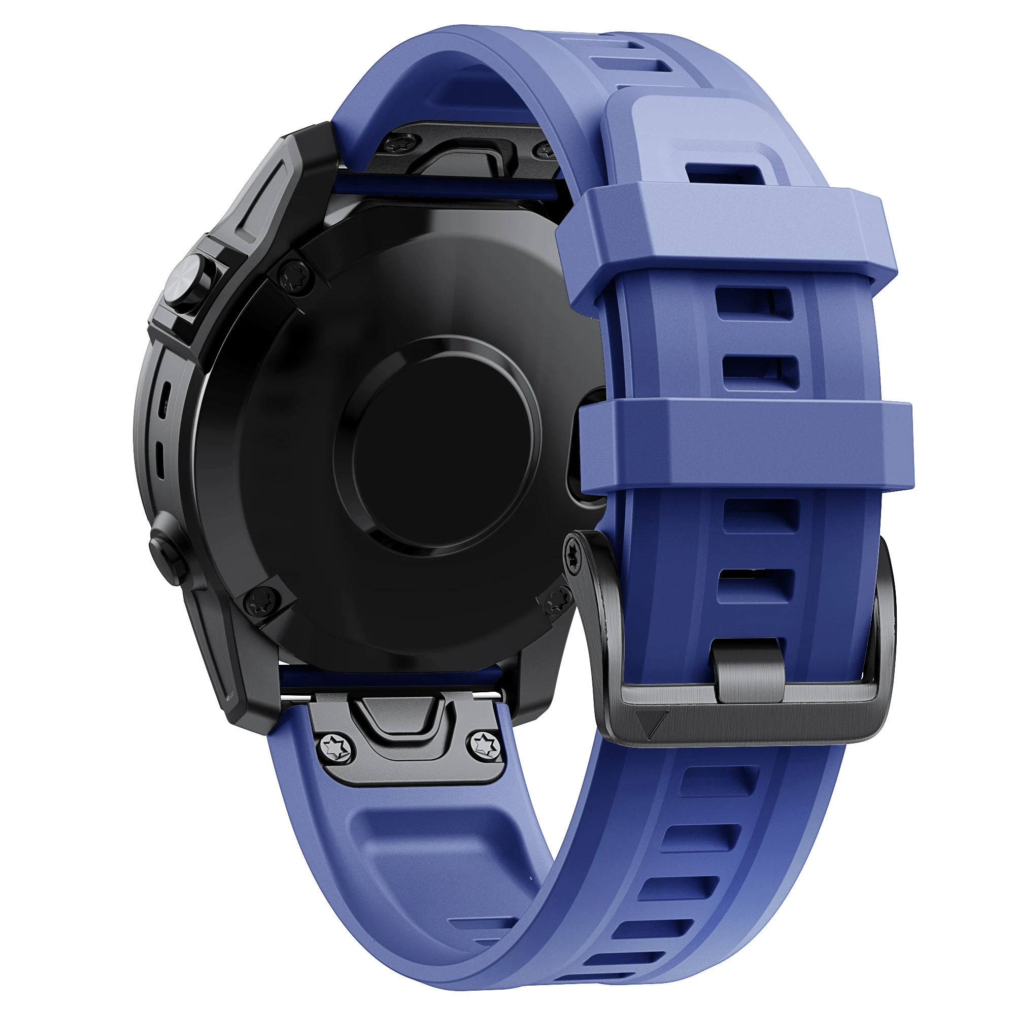 Silicone QuickFit Watch Band - 22mm/26mm Adjustable Strap, Official Design
