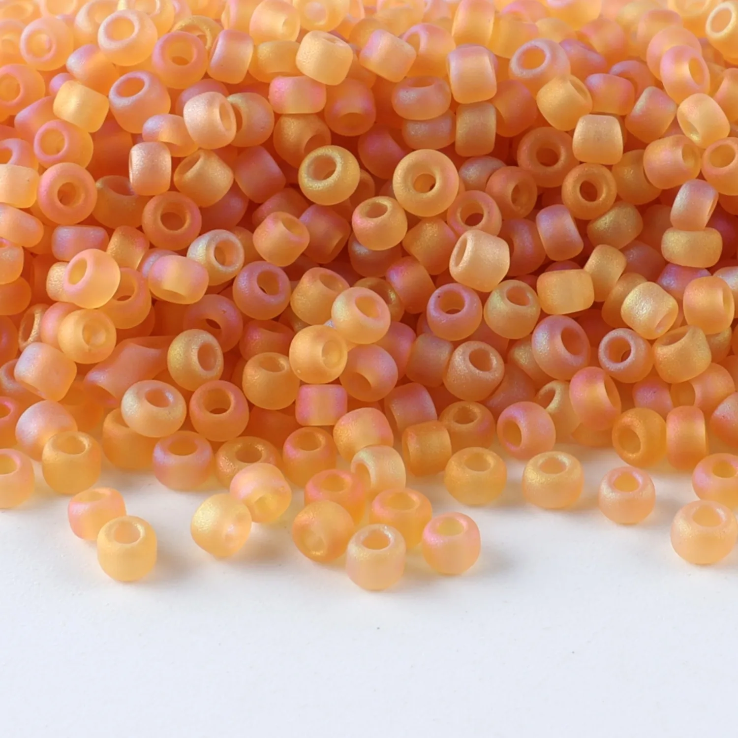Hochwertige CJ 11/0 Mattierte Rocailles-Perlen für Schmuckherstellung, 10g/Röhrchen, Geeignet für Alle Arten von DIY-Bastelarbeiten
