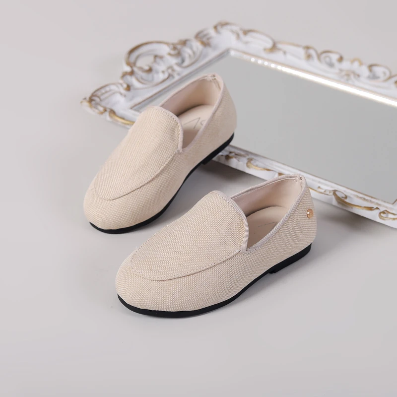 Spring Kids Shoes Children Slip On Casual Shoes Baby Girls Fashion Loafers Toddler Almond Flats Boys Moccasin Soft New